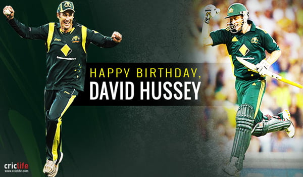 David Hussey celebrates his birthday today