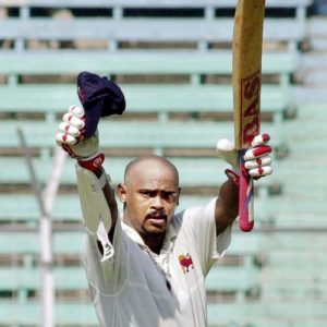 Vinod Kambli celecrating century on birthday