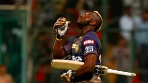 #1 Andre Russell - He has the Fastest strike rate of 179.29 in IPL history