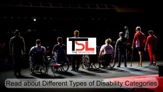 Different types of diabilities in paralympics