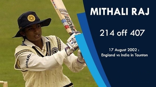 Mithali-Raj-world record of 214 against england