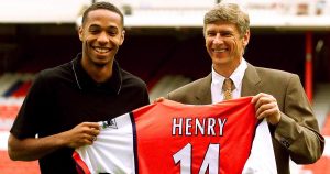 Thierry Henry and wenger from arsenal