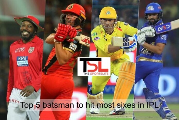 Top 5 batsman to have hit the most sixes in IPL
