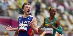 Tokyo 2020: Norway's Warholm breaks his own world record, wins gold in 400-meter hurdles