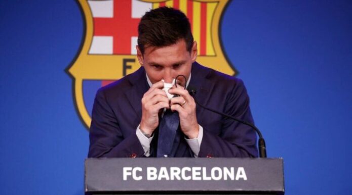 Lionel Messi Press Conference: Messi In Tears After Conforming Exit ...