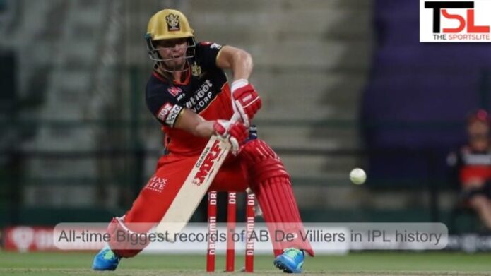 All-time Biggest records of AB De Villiers in IPL history