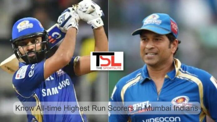All-time Highest Run Scorers in Mumbai Indians