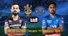 RCB vs RR Dream 11 fantasy tips featured image