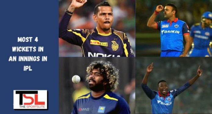 Top Five bowlers with most four-wicket haul in IPL history