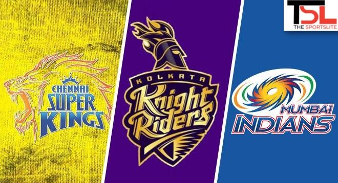 Top Three teams with highest brand value in IPL