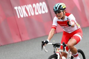 Seguira after winning the gold medal 