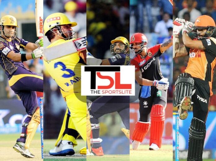 list of top five players with most fours in ipl history