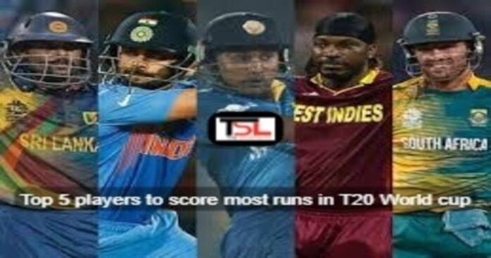 Top 5 players to score most runs in T20 World cup