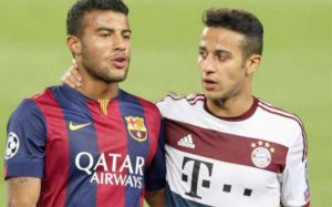 Thiago and Rafinha Alcântara List Of Brother-Pairs In European Football 