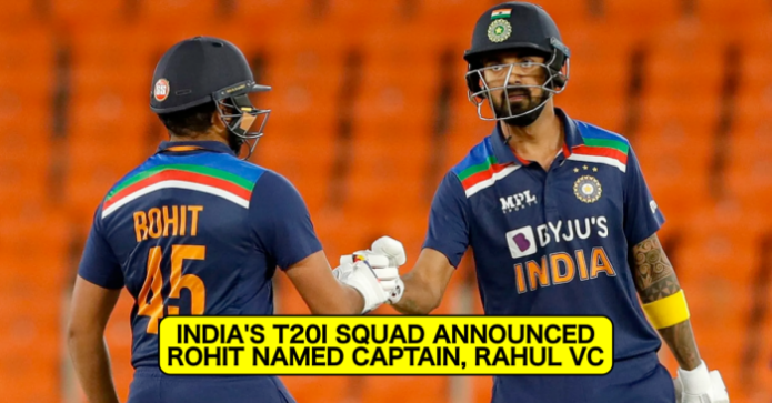 India Squad For New Zealand T20Is Announced