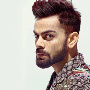 kohli low-fade-with-tall-thick-spiky-hairstyle