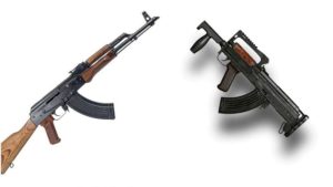 Weapons Available In Free Fire groza and ak