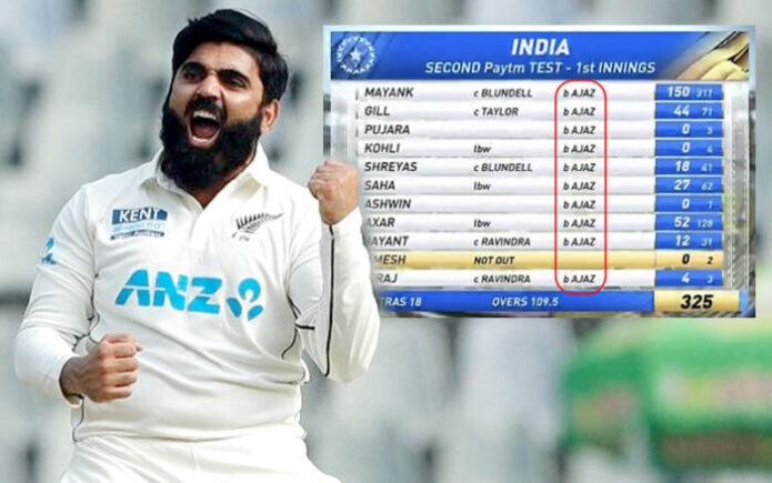 Twitter Explodes As Indian Born Ajaz Patel Took 10 Wickets