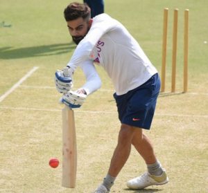 Virat kohi practicing