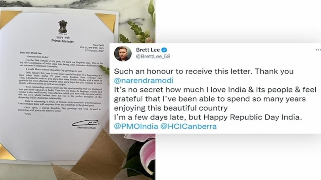 International Cricket players respond to Modi's personalised Republic Day greetings letter
Brett Lee