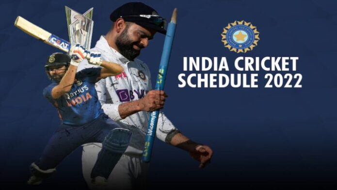 India’s Cricket Schedule for 2022
