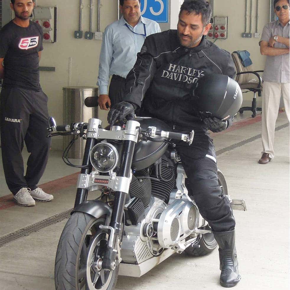 Captain Cool has a knack for cars and bikes