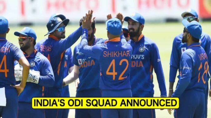 Indian squad for West Indies Series