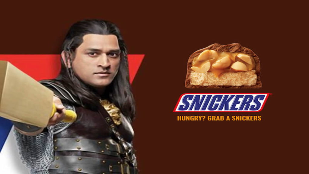 Snickers, Dhoni, ambassador