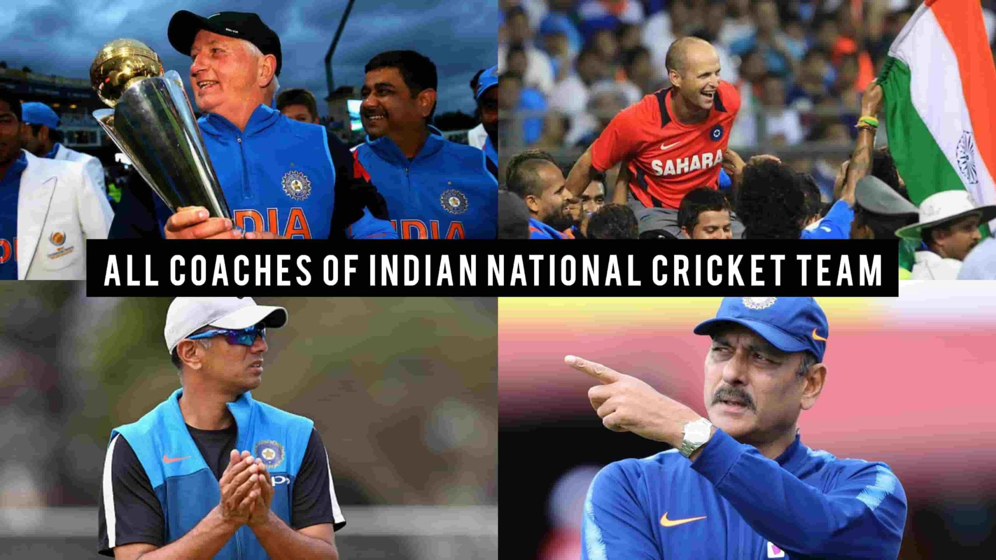Indian National Cricket Team Coaches Since 1971