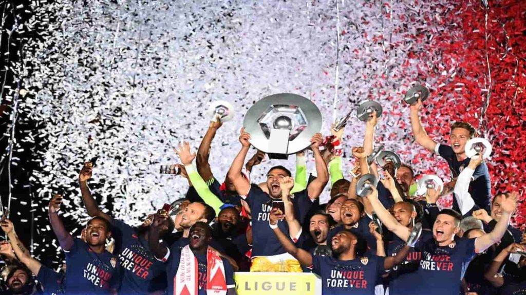 AS Monaco Winning 2016-17 Ligue 1 