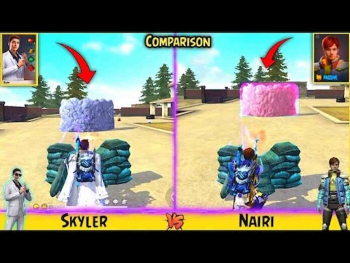 SKYLER v/s NAIRI Character in Free Fire 