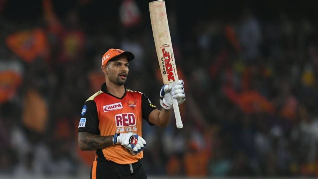SRH All Captains List Dhawan led the side in 16 matches