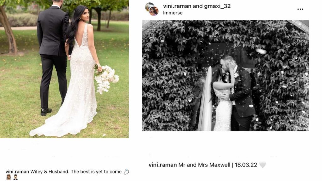 Glenn Maxwell married Vini Raman