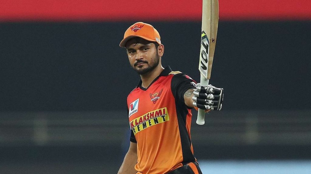 SRH All Captains List Manish Pandey captained for one match