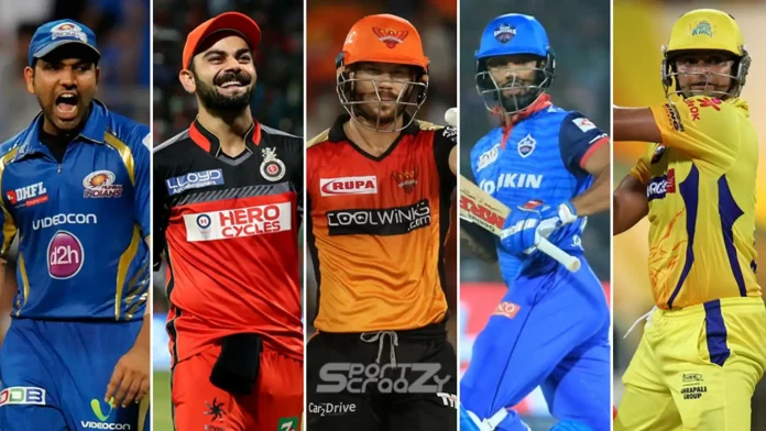 Top 10 batters with most IPL fifties
