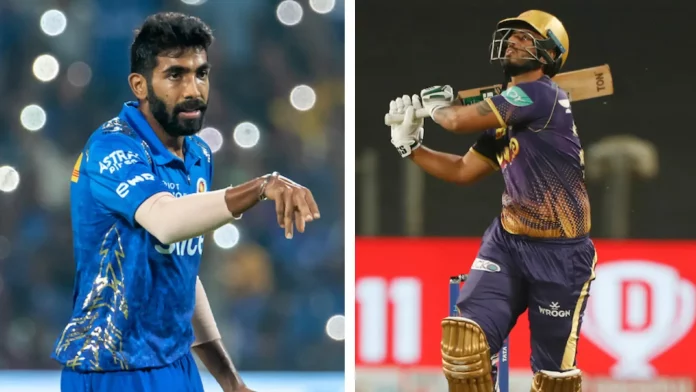 Jasprit Bumrah and Nitish Rana reprimanded for breaching the IPL Code of Conduct