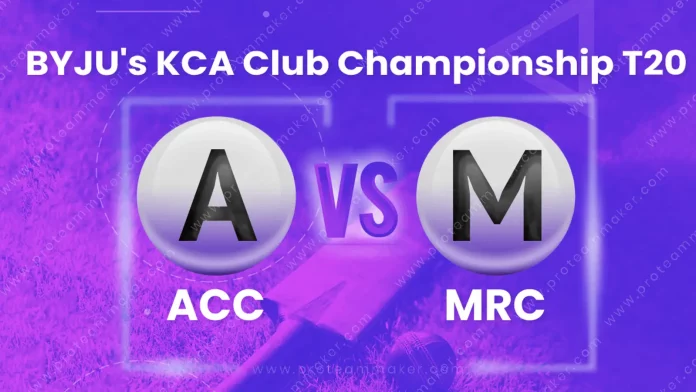 ACC vs MRC Dream11 Captain & Vice-Captain, Match Prediction, Fantasy Cricket Tips, Playing XI, Pitch report and other updates