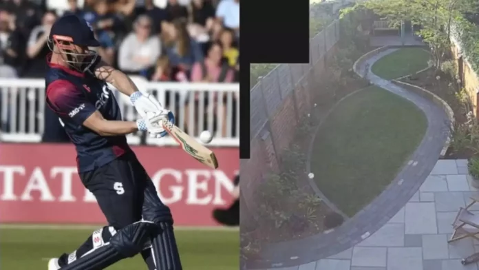 Chris Lynn hits one of the biggest six into the garden during T20 Blast 2022, photos/video goes viral