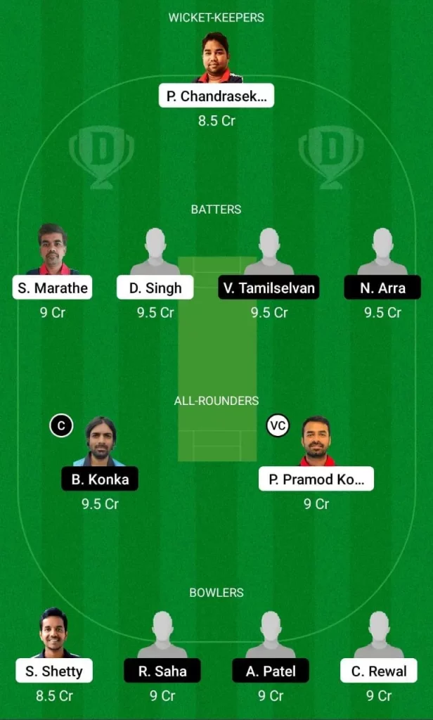 Dream 11 Fantasy Team 1 For HS vs GR