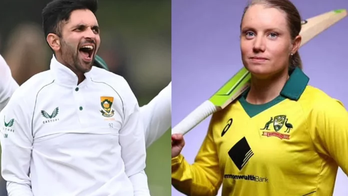 Keshav Maharaj and Alyssa Healy named ICC Player of the Month for April 2022