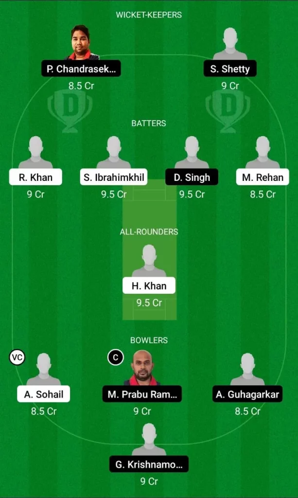 Dream 11 Fantasy Team 2 For JKP vs HS