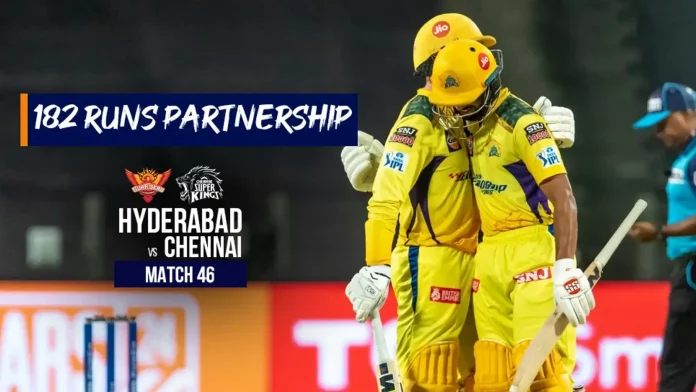 Ruturaj Gaikwad and Devin Conway registered the 4th highest opening partnership in IPL History, CSK piles 202 on the scoreboard