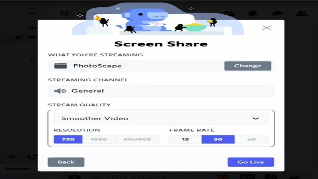 screen share on discord