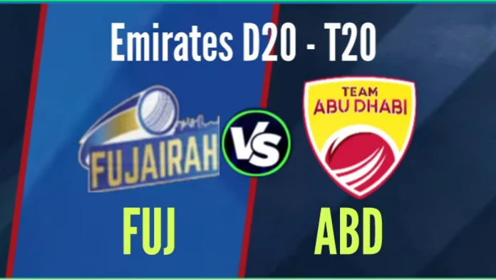 ABD vs FUJ Dream 11 Prediction, Captain & Vice-Captain, Fantasy Cricket Tips, Playing XI, Pitch report, Weather and other updates- Emirates D20