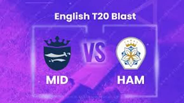 MID vs HAM Dream 11 Prediction, Captain & Vice-Captain, Fantasy Cricket Tips, Playing XI, Pitch report, Weather and other updates- Vitality T20 Blast
