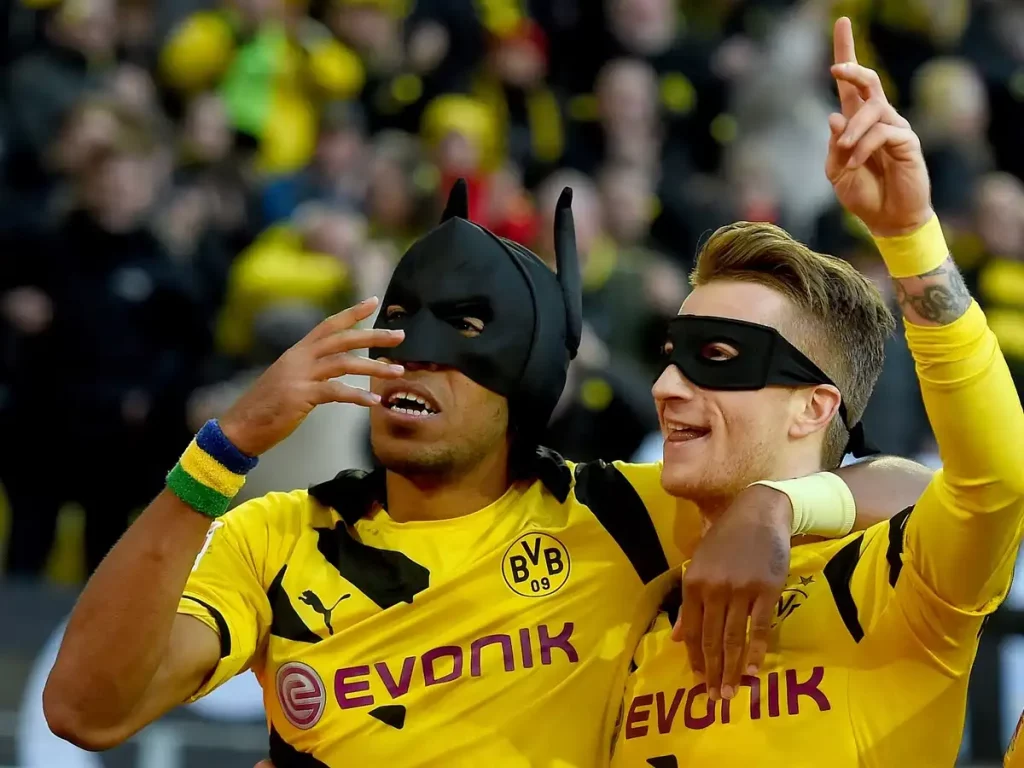 Pierre-Emerick Aubameyang and Marco Reus