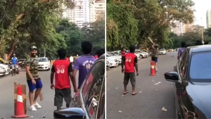 Watch: Rohit Sharma plays gully cricket in Worli ahead of England tour, relieves childhood days