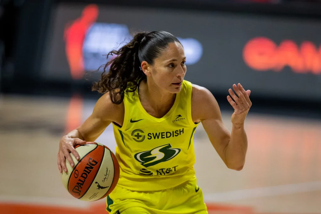 Sue Bird during a game.