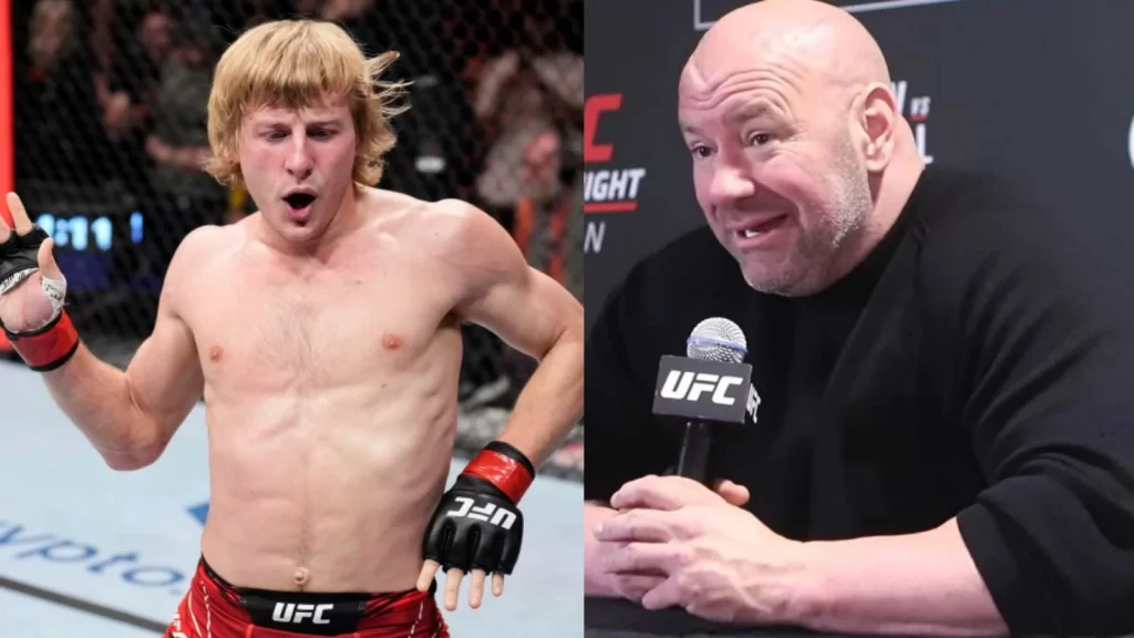 Paddy Pimblett and Dana White