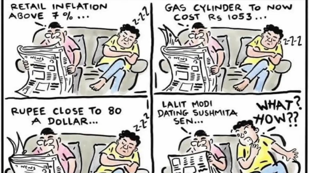 Lalit Modi shares cartoon on how people reacted to him dating Sushmita Sen